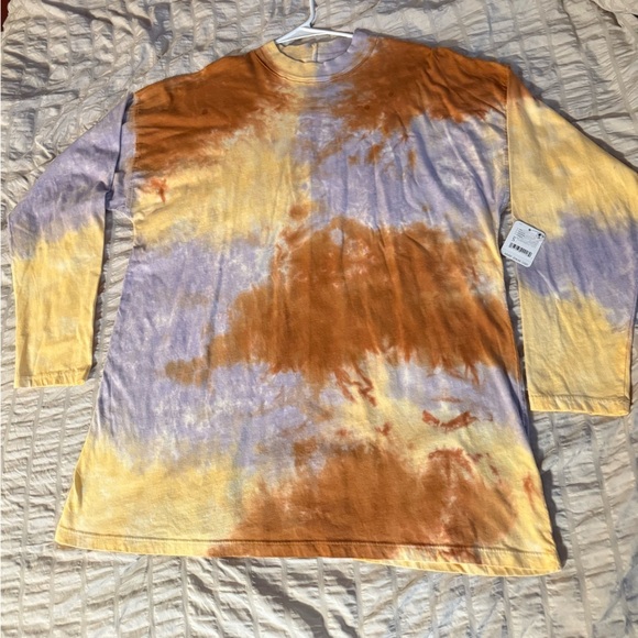 Free People/We The Free - Be Free Tie-Dye Long Sleeve Tee (Oversized) NWT - Picture 14 of 14